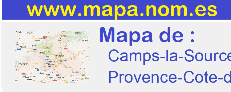 mapa de  Camps-la-Source