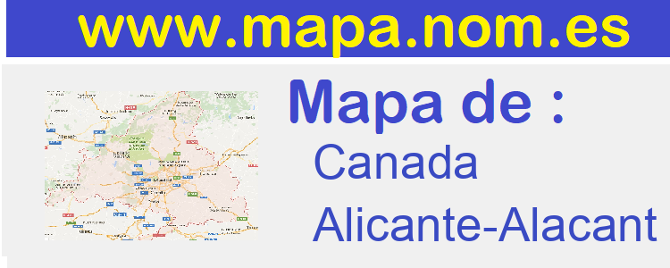 mapa de  Canada