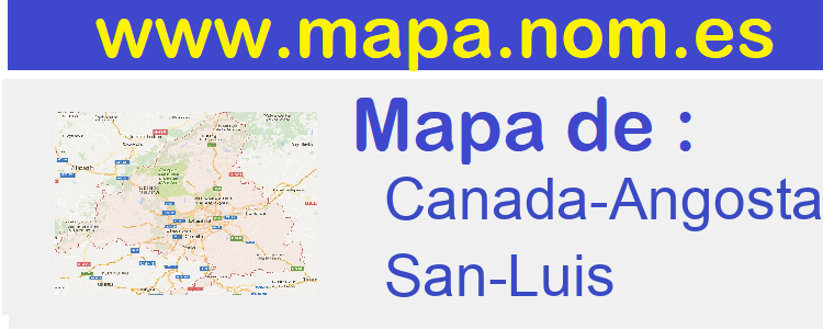 mapa de  Canada-Angosta