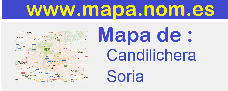 mapa de  Candilichera