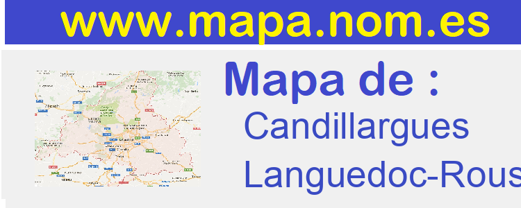 mapa de  Candillargues