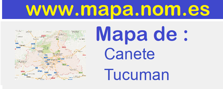 mapa de  Canete