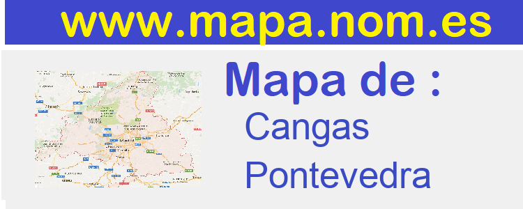 mapa de  Cangas