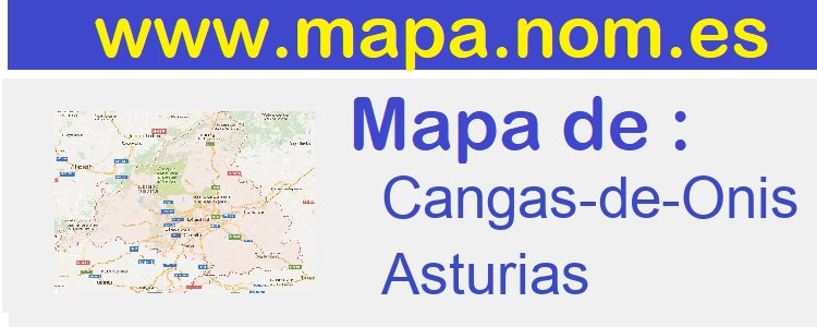 mapa de  Cangas-de-Onis