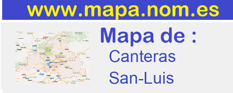 mapa de  Canteras