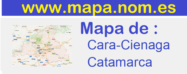 mapa de  Cara-Cienaga