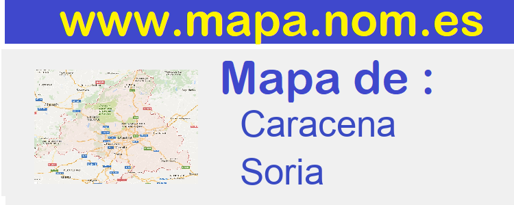 mapa de  Caracena