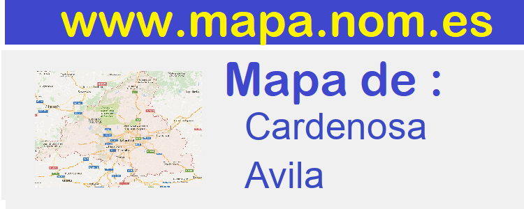 mapa de  Cardenosa
