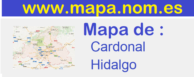 mapa de  Cardonal