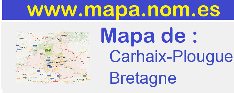 mapa de  Carhaix-Plouguer
