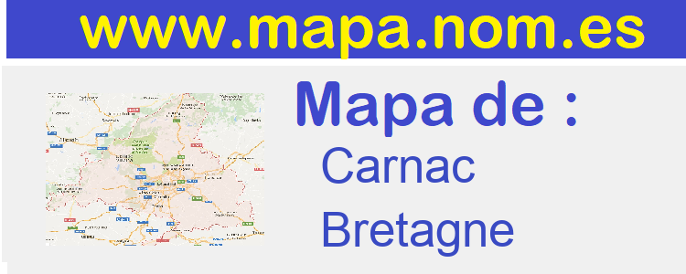 mapa de  Carnac