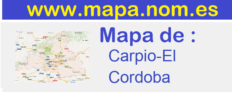 mapa de  Carpio-El