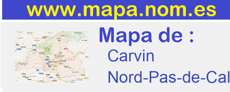 mapa de  Carvin