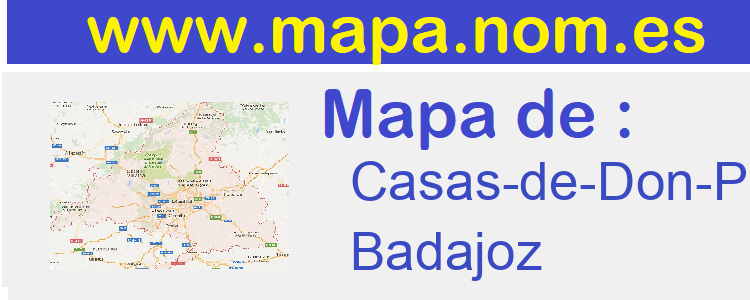 mapa de  Casas-de-Don-Pedro