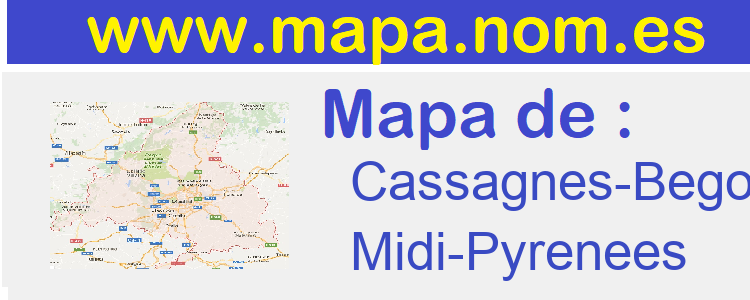 mapa de  Cassagnes-Begonhes