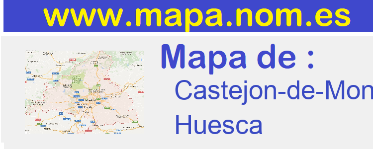 mapa de  Castejon-de-Monegros