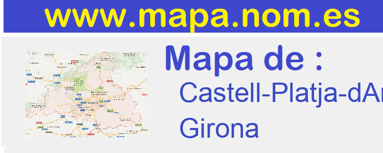 mapa de  Castell-Platja-dAro