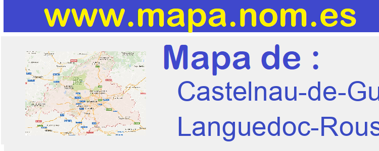 mapa de  Castelnau-de-Guers
