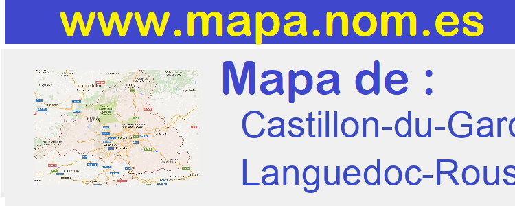 mapa de  Castillon-du-Gard