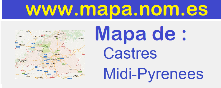 mapa de  Castres