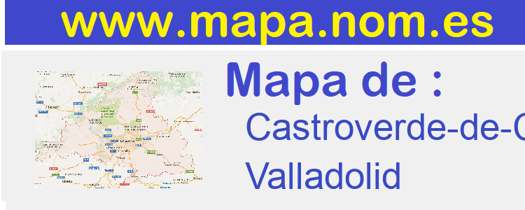 mapa de  Castroverde-de-Cerrato