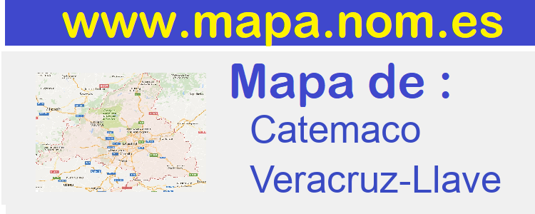 mapa de  Catemaco