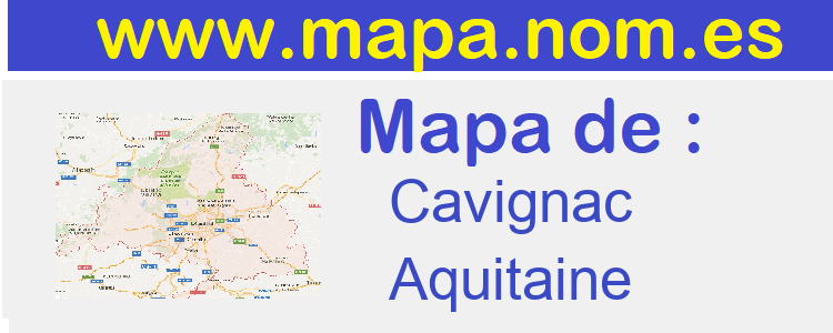 mapa de  Cavignac