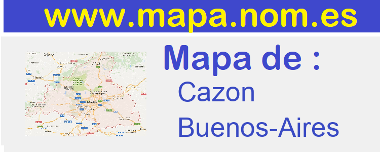 mapa de  Cazon