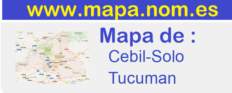 mapa de  Cebil-Solo