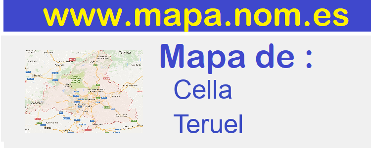 mapa de  Cella