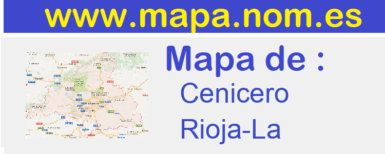 mapa de  Cenicero