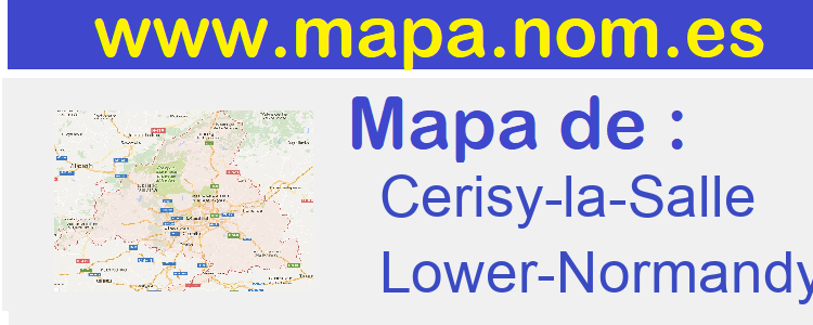 mapa de  Cerisy-la-Salle