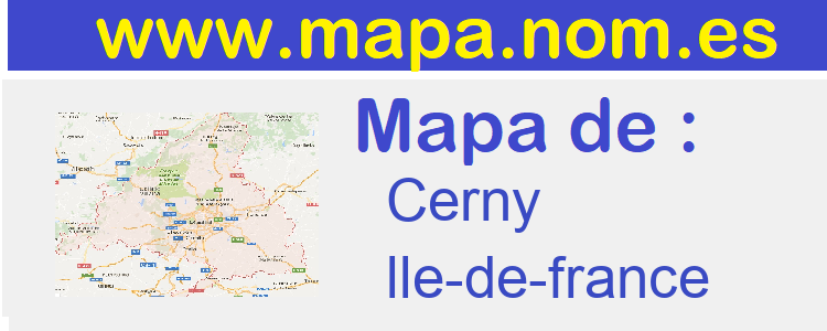 mapa de  Cerny