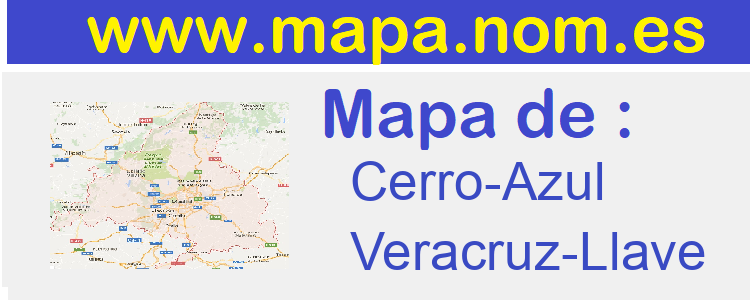 mapa de  Cerro-Azul