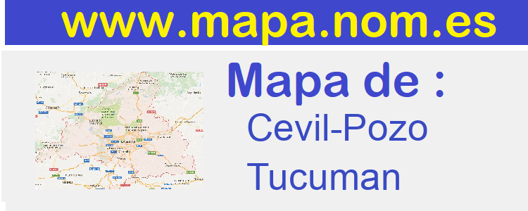 mapa de  Cevil-Pozo