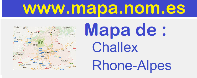 mapa de  Challex