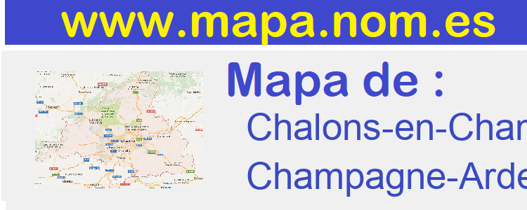 mapa de  Chalons-en-Champagne