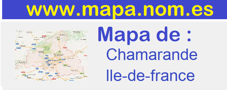mapa de  Chamarande
