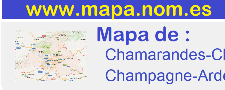 mapa de  Chamarandes-Choignes