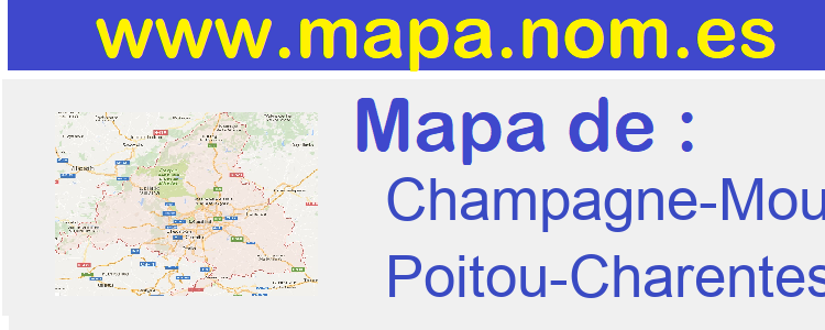 mapa de  Champagne-Mouton