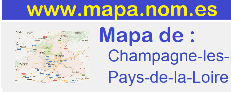 mapa de  Champagne-les-Marais