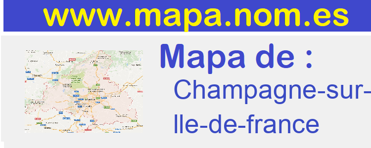mapa de  Champagne-sur-Oise