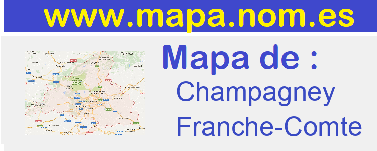 mapa de  Champagney