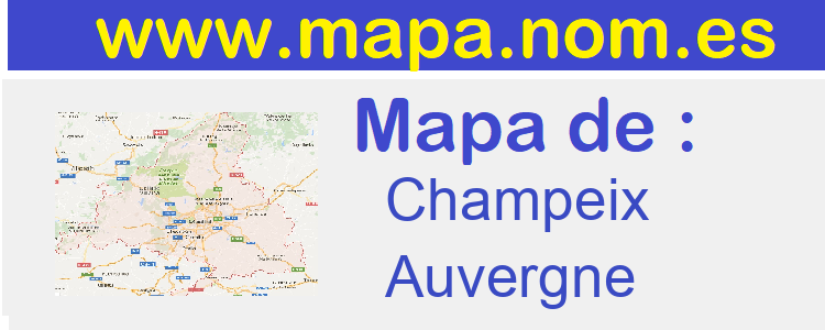 mapa de  Champeix