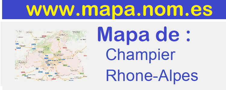 mapa de  Champier