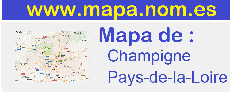 mapa de  Champigne