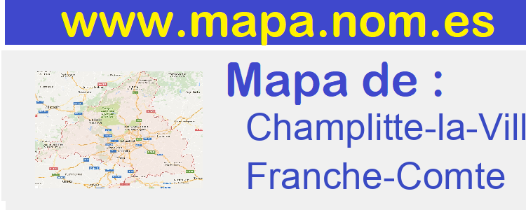 mapa de  Champlitte-la-Ville