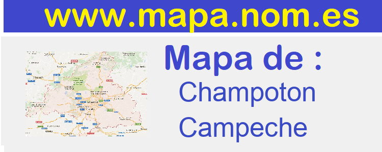 mapa de  Champoton