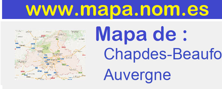 mapa de  Chapdes-Beaufort