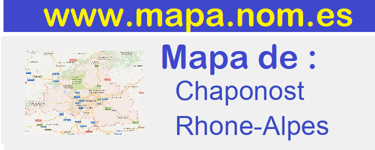 mapa de  Chaponost
